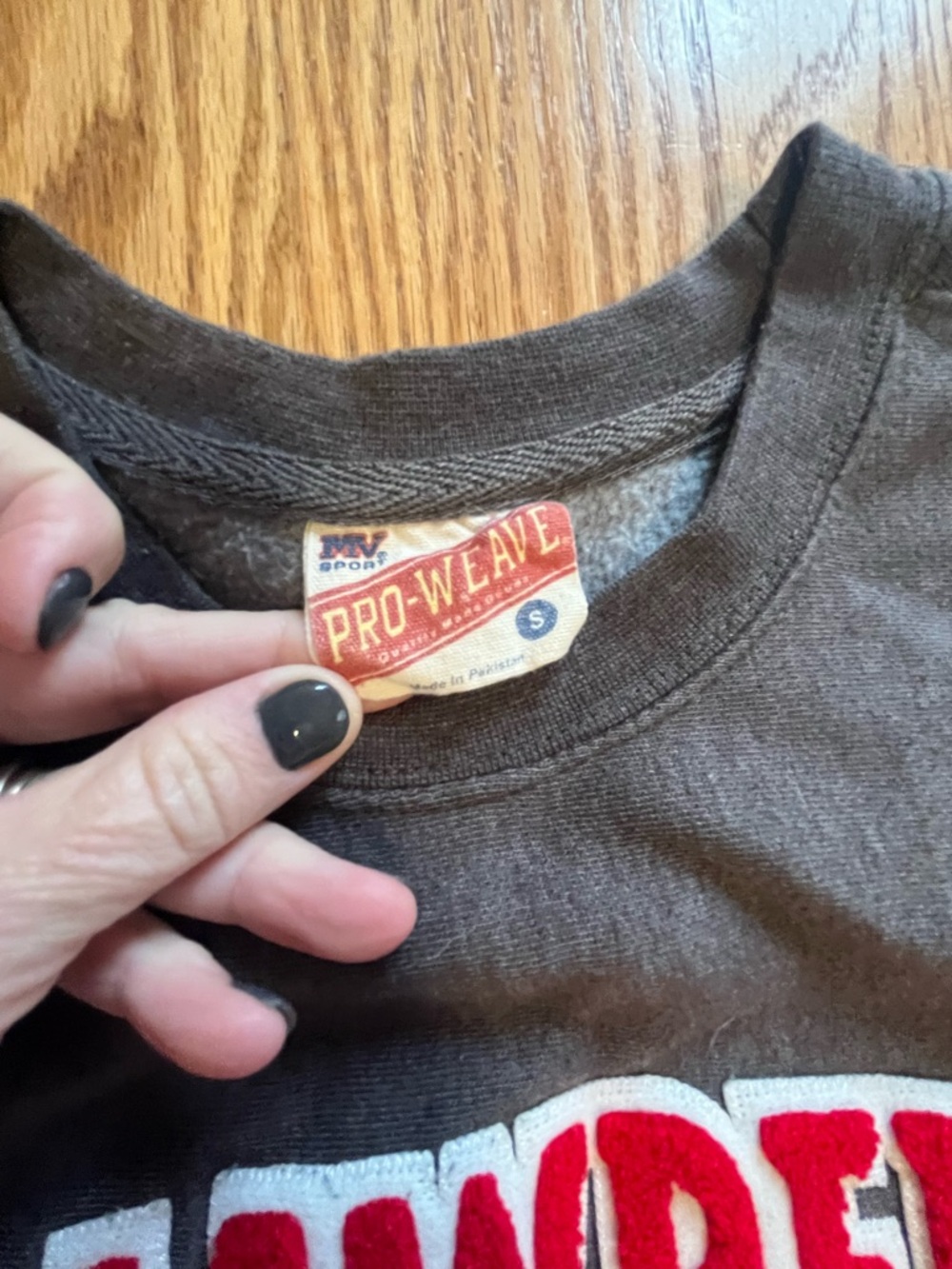 Vintage MV Sport Pro Weave St. Lawrenece Saints Sweatshirt University Size Small - Picture 2 of 9